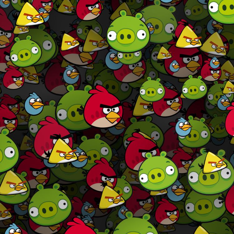 Angry Birds Cartoon Print Dip Stick Hydrographic Film 