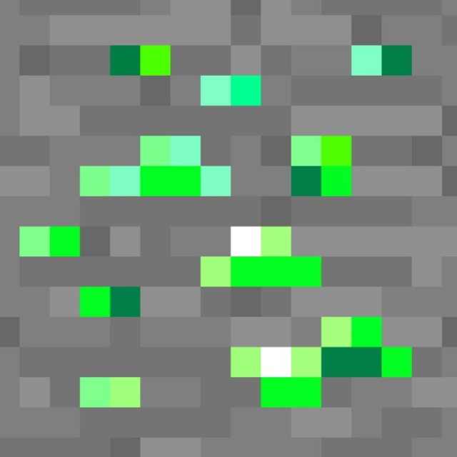 Minecraft Emerald Ore Pattern