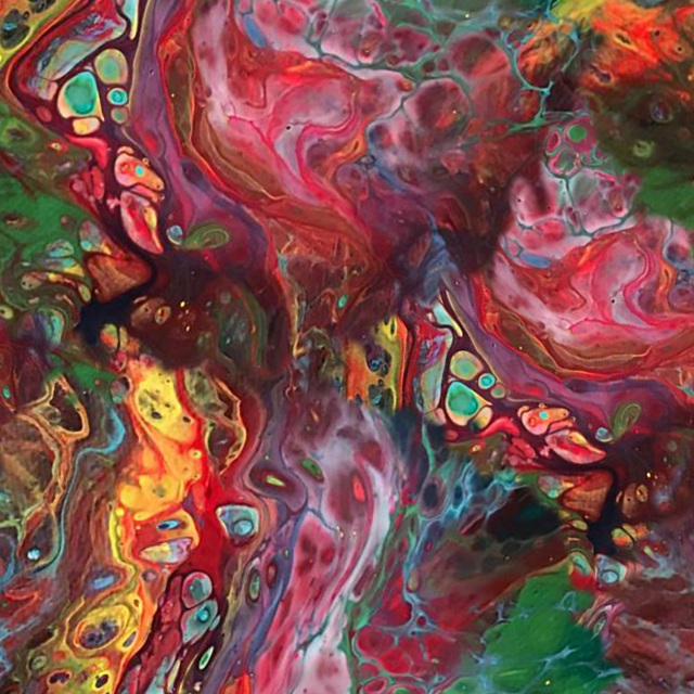 Acrylic Pour Painting 22 Pattern