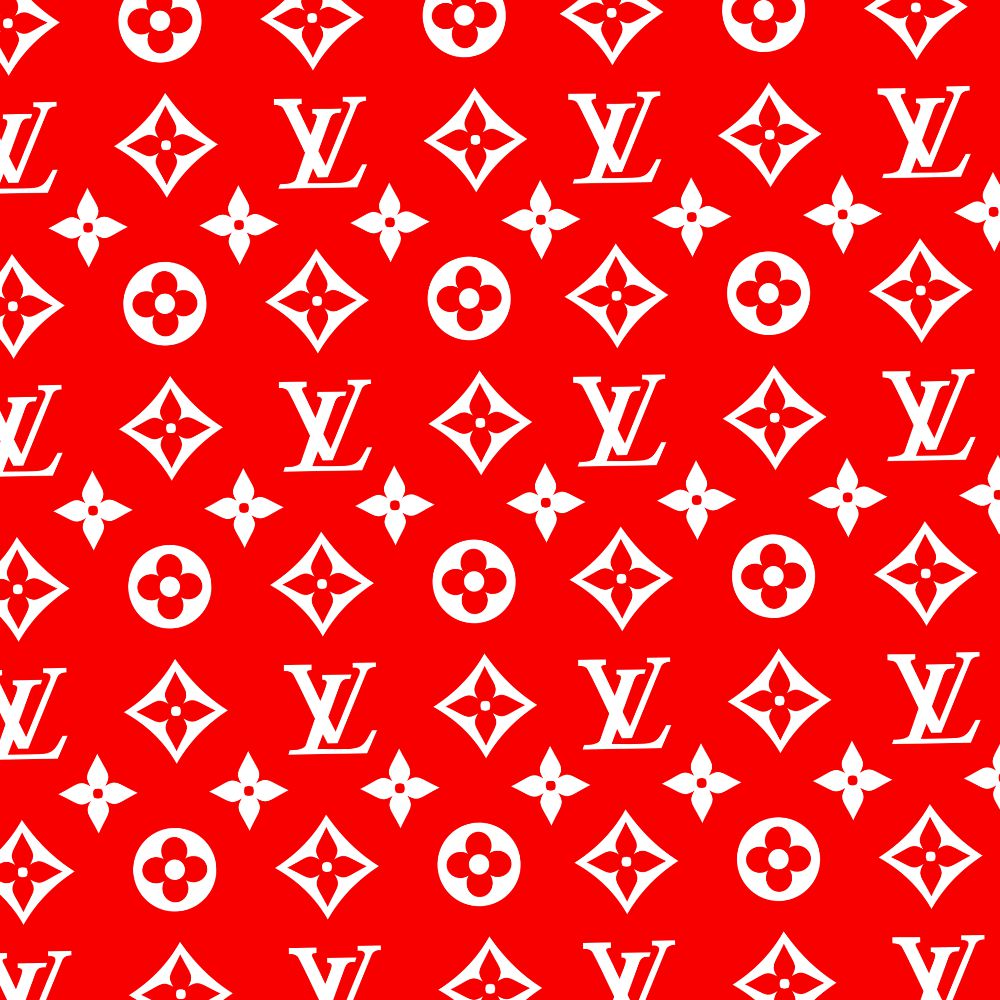 Louis Vuitton Pattern Red